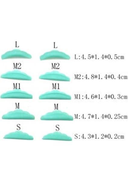Kirpik Lifting Ped 5çift modelleri