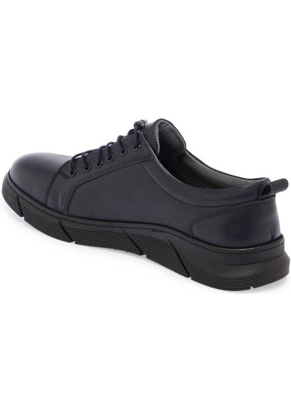 Lacivert Hakiki Deri Erkek Sneaker - E24S1AY57007-A31 fiyatları