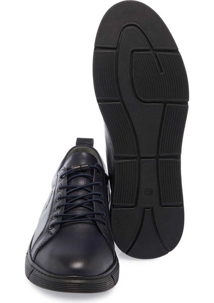 Lacivert Hakiki Deri Erkek Sneaker - E24S1AY57007-A31 fırsatları
