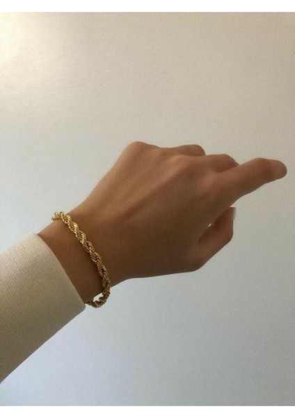 Burgu Burma Bileklik Çelik Üzeri Altın Kaplama fiyatları