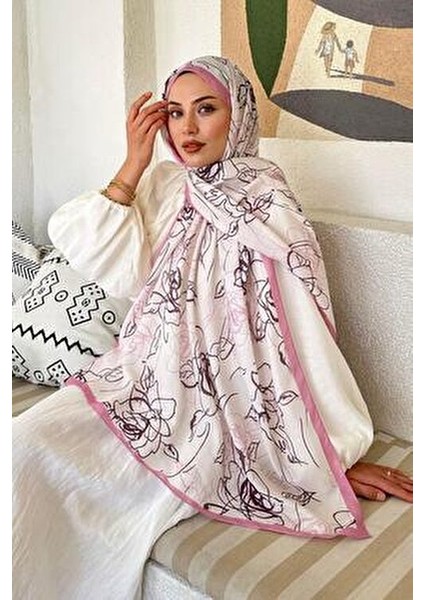 Çiçek Desen Soft Şal Şeker Pembesi fiyatları