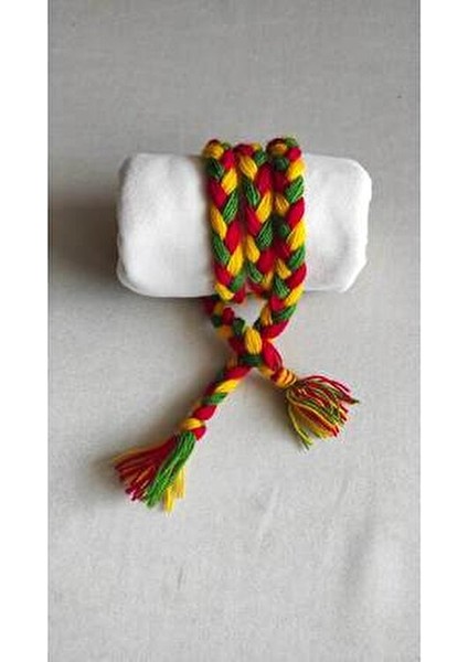 Amed Spor Taraftar Ipi Diyarbakır Yeşil Kırmızı Örgü Saç Ipi 5 Li Paket Nevruz modelleri