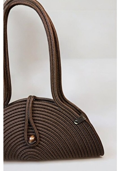 Mia Kadın Omuz Çantası Suya Dayanıklı Hasır Materyal ile Şık Basic Koleksiyon modelleri