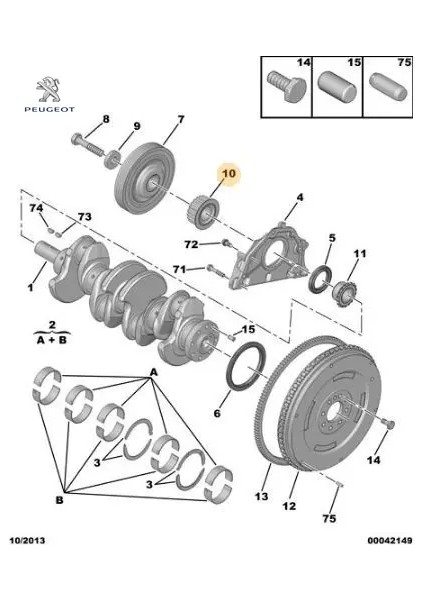 Krank Dişlisi 307-406-PARTNER Dw8 - DW10