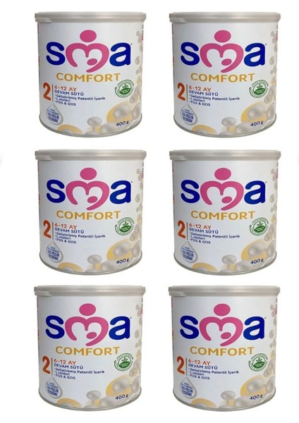 Comfort 2 Numara 400 gr 6-12 Ay 6`lı Avantaj Paketi (2400GR)