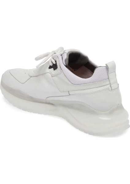 Beyaz Hakiki Deri Erkek Sneaker - E24I1AY56802-A26 fiyatları