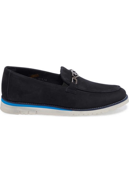 Lacivert Hakiki Nubuk Deri Erkek Loafer - E24I1AY56783-C39 modelleri