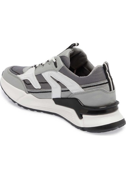 Gri Hakiki Deri Erkek Sneaker - E24I1AY56803-I8H fiyatları