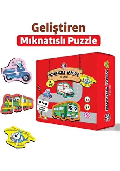 Mıknatıslı Puzzle Serisi Taşıtlar