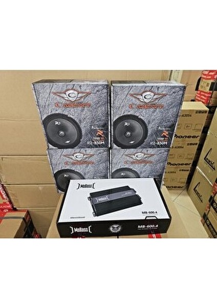 Cadence 2 Takım 20 cm 120 Rms 1 Adet Mobas Anfi 4X60 Rms Set Halinde