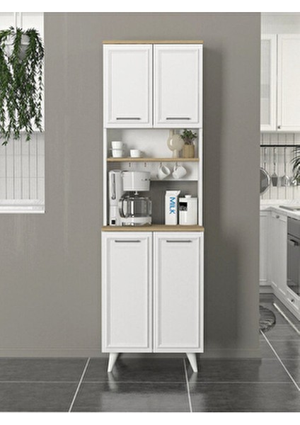 Potter 2 Kapaklı Mutfak Dolabı Kahve Köşesi Çok Amaçlı Dolap Beyaz - Rota 60 cm modelleri