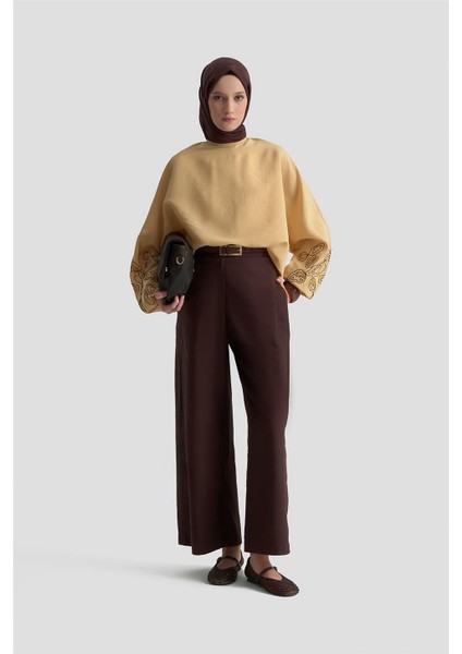 Balon Kollu Bluz 25KD9001 Camel fiyatları