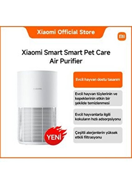 Smart Pet Care Air Purifier Evcil Hayvan Hava Temizleyici - % 99,99 Virüs Dezenfeksiyonu