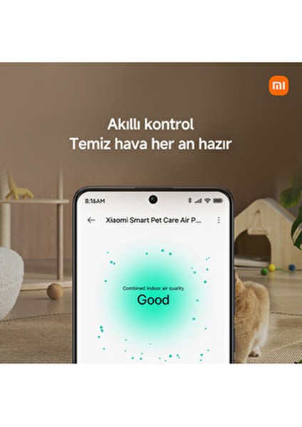 Smart Pet Care Air Purifier Evcil Hayvan Hava Temizleyici - % 99,99 Virüs Dezenfeksiyonu