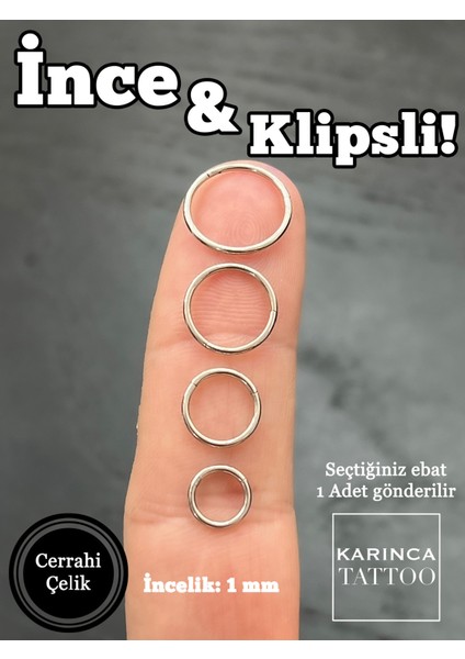 Ince Halka Piercing Nostril Burun Piercing Hızma Kulak Tragus Helix Rook Daith Smiley Dudak Septum fırsatları
