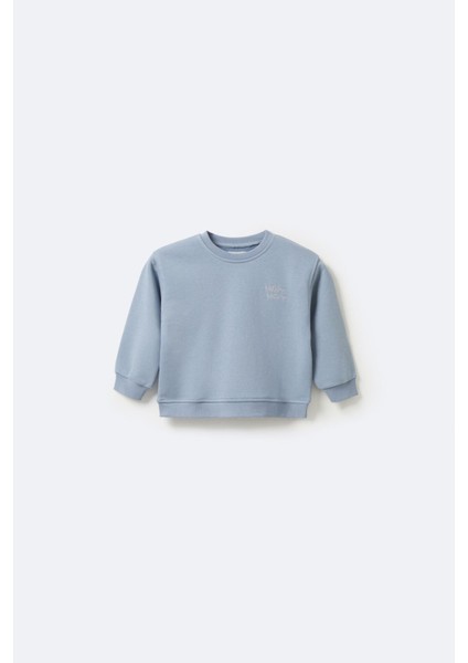 Çocuk Blue Sweatshirt 4-5 Yaş