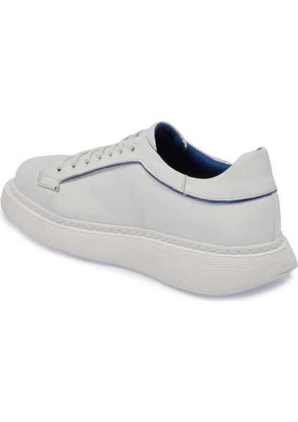 Beyaz Hakiki Deri Erkek Sneaker - E24I1AY56837-C73 fiyatları