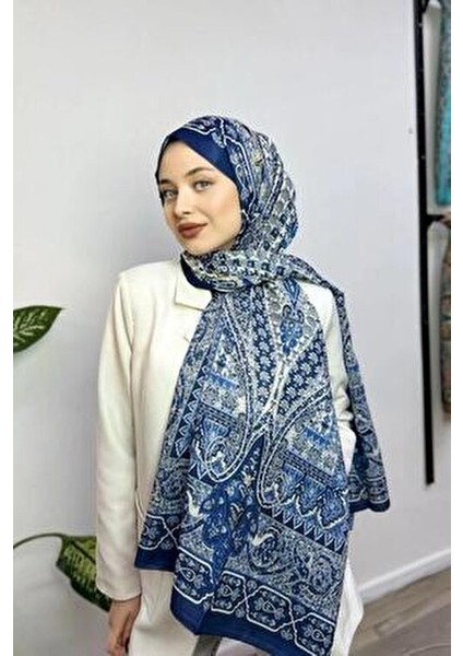 Retro Desenli Pamuk Soft Şal PS81 modelleri