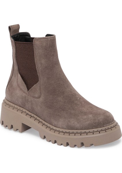 Bej Hakiki Süet Deri Kadın Casual Bot - K24K1BT67546-T86