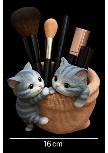 Sevimli Kedi Figürlü Saksı (Çiçekler Dahil Değildir) modelleri