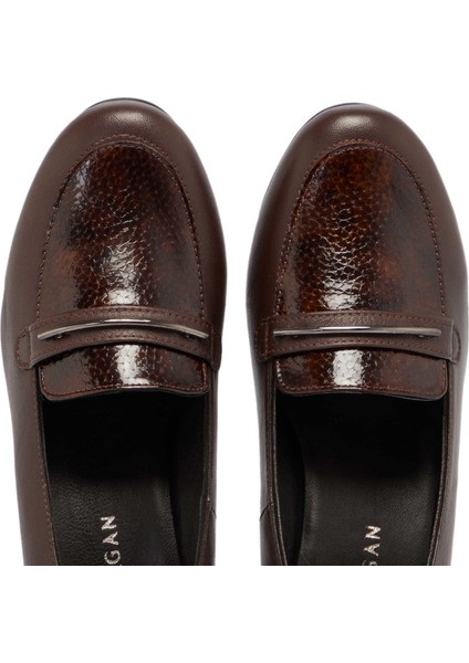 Kahve Hakiki Deri Kadın Topuklu Ayakkabı - K24S1AY67530-A24 indirimleri