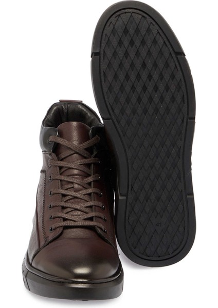 Kahve Hakiki Deri Erkek Casual Bot - E24K1BT57081-A24 fırsatları