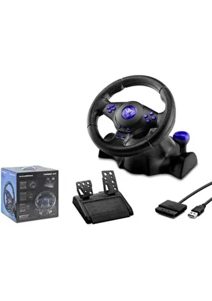 VW9803 Oyun Direksiyon Seti Siyah Renkli 3'ü 1 Arada Playstation 3 Uyumlu fiyatları