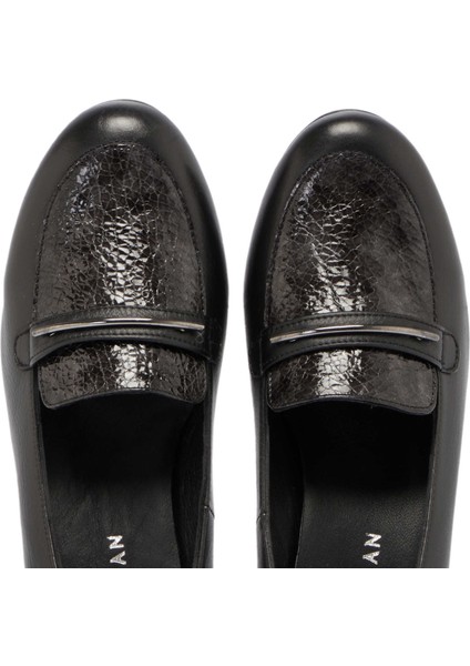 Siyah Hakiki Deri Kadın Topuklu Ayakkabı - K24S1AY67530-A23 indirimleri