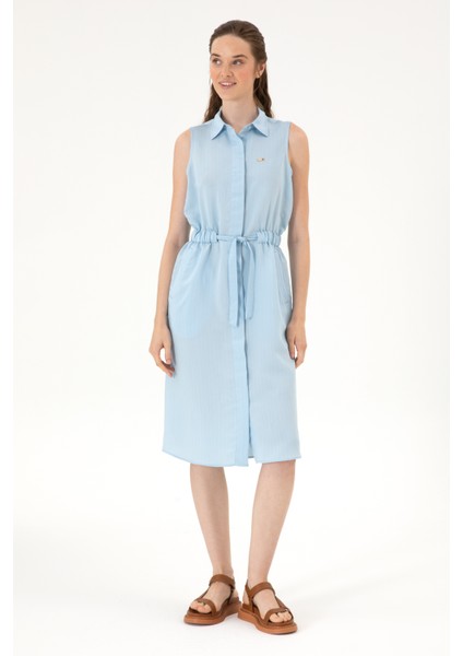 Kadın Açık Mavi Elbise (Dokuma) 50306605-VR003 modelleri