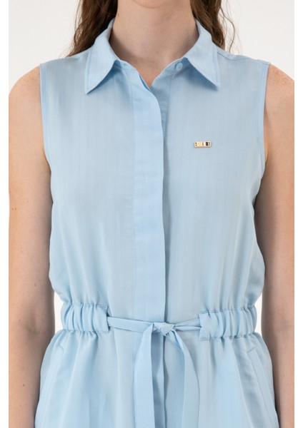 Kadın Açık Mavi Elbise (Dokuma) 50306605-VR003 indirimleri