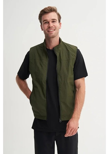 Regular Fit Baharlık Crinkle Kumaş YELEK-13285 fiyatları