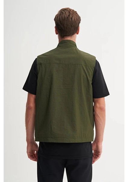 Regular Fit Baharlık Crinkle Kumaş YELEK-13285 modelleri