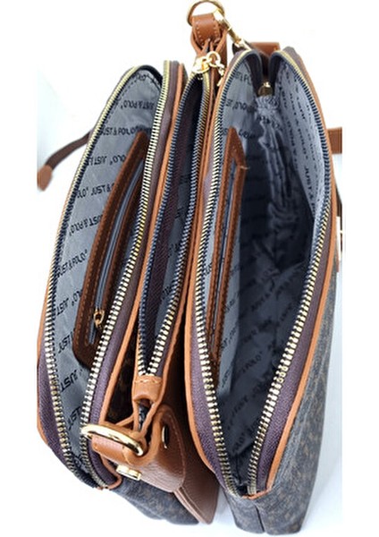 Justpolo Kadın 5 Bölmeli Omuz ve Çapraz Çantası fırsatları