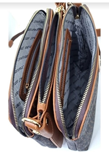 Justpolo Kadın 5 Bölmeli Omuz ve Çapraz Çantası