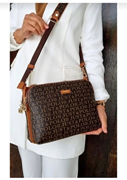 Justpolo Kadın 5 Bölmeli Omuz ve Çapraz Çantası