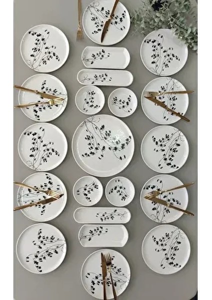 Eylül Model 12 Kişilik 21 Parça Kahvaltı Takımı