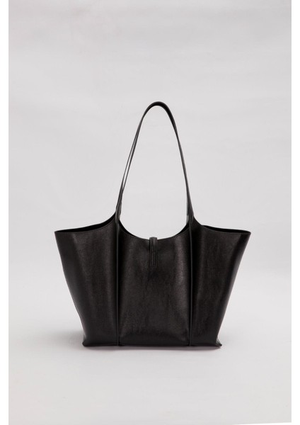 Siyah Askı Kilit Detay Büyük El Çantası fırsatları