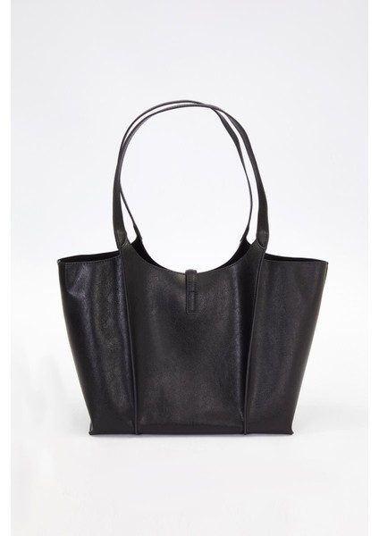 Siyah Askı Kilit Detay Büyük El Çantası indirimleri