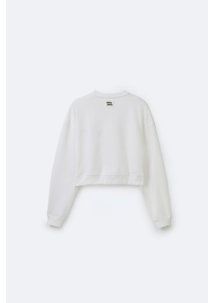 Kadın Beyaz Tennis Club Sweatshirt Xl modelleri