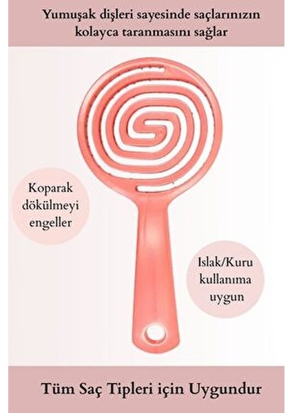 3 Boyutlu Pembe Profesyonel Saç Fırçası fiyatları