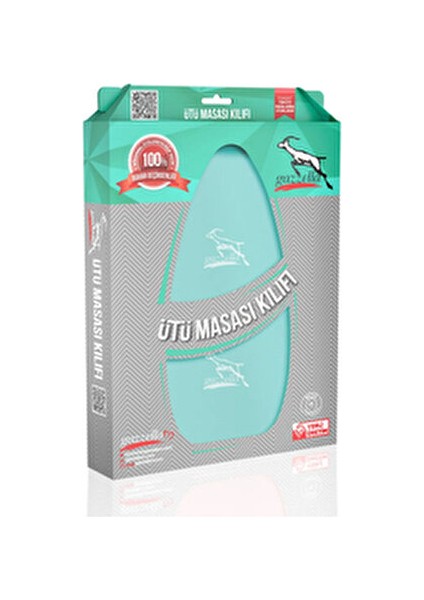 Gazzella Squad 135X50CM Keçeli Ütü Masası Bezi Turkuaz Renkli 900 Malzeme ile Özel Tasarım