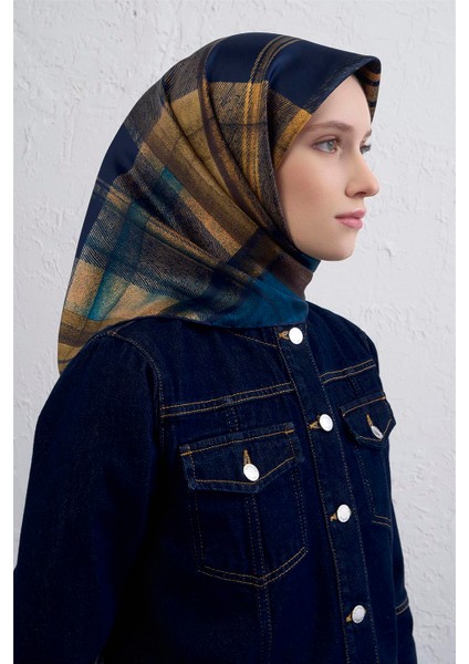 Geometrik Desenli Saf Ipek Twill Eşarp 9424D 04 fiyatları
