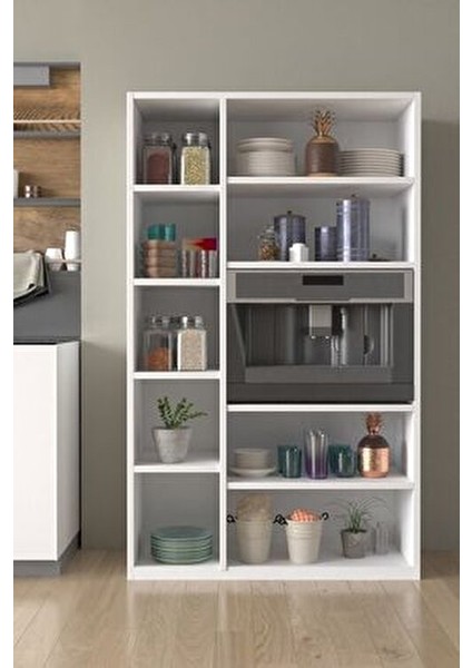 AE-3030 Duygu 5 Kapaklı Beyaz Çok Amaçlı Mutfak & Banyo Dolabı, Kiler modelleri