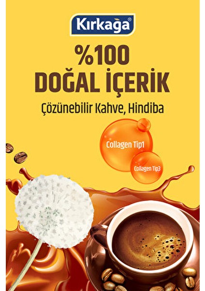 Hindiba Kahvesi L-Carnitin ve Kollajen İçerikli Detox Karışımı 150 gr Kafeinsiz Alternatif modelleri