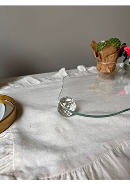 Dekoratif Elmas Top Ayaklı Bulut Cam Sunumluk/organizer. modelleri