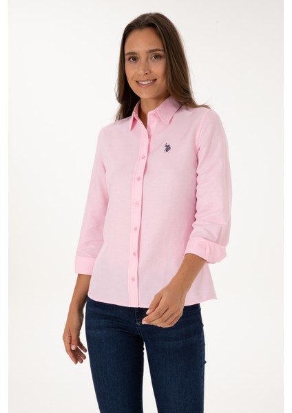 Kadın Pembe Gömlek Basic 50316711-VR041 modelleri