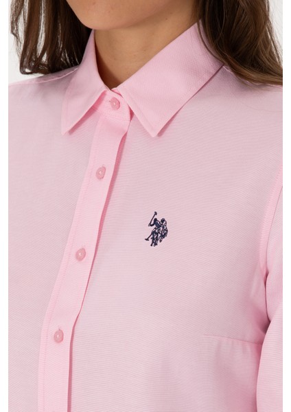 Kadın Pembe Gömlek Basic 50316711-VR041