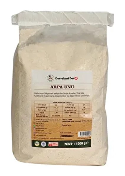 2 kg Taş Değirmen Arpa Unu ( 2 Adet 1 Kg)