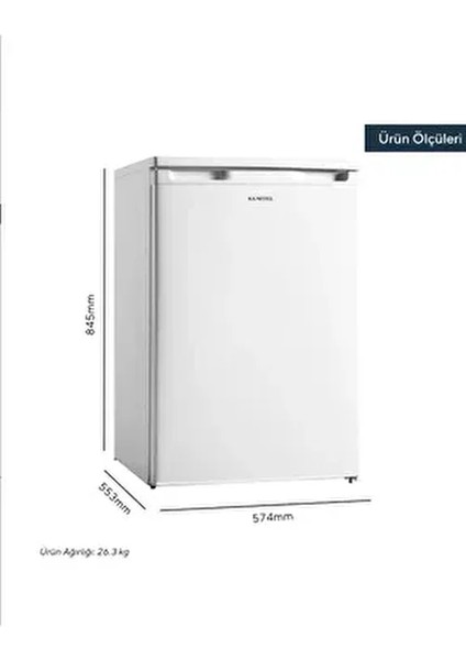 Kumtel 3 Çekmeceli Dikey Dondurucu 88L HFR-100