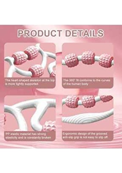 Kas Gevşetici Masaj Aleti Lenf Selülit 9 Tekerlekli Esnek Ayarlanabilir Bacak Kol Boyun modelleri